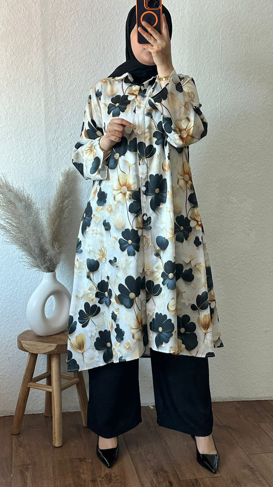 elegante zweiteiler set in schwarz