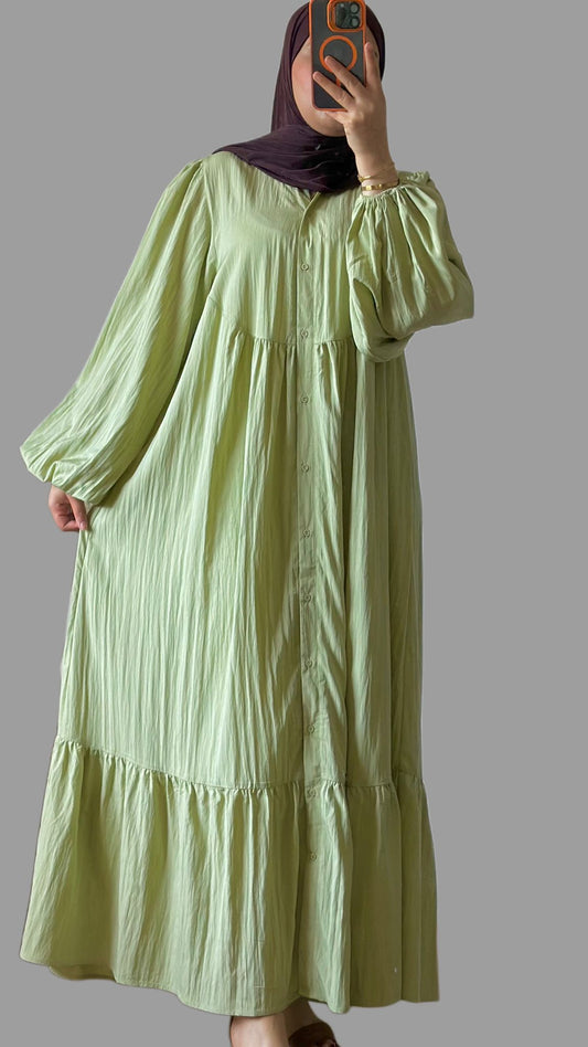 Amira maxikleid in der farbe grun