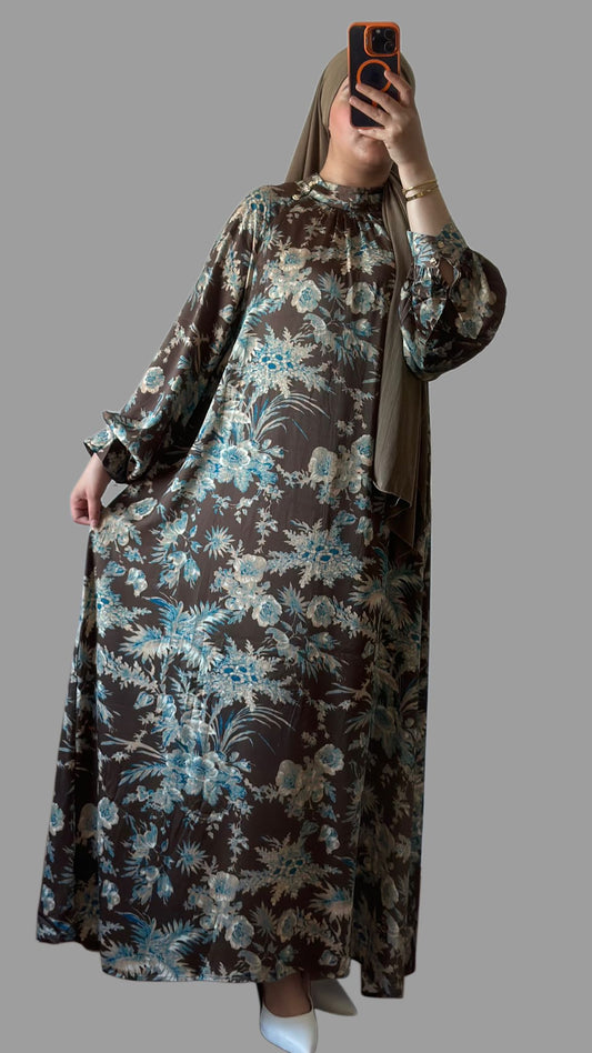 Elegante blumenrobe