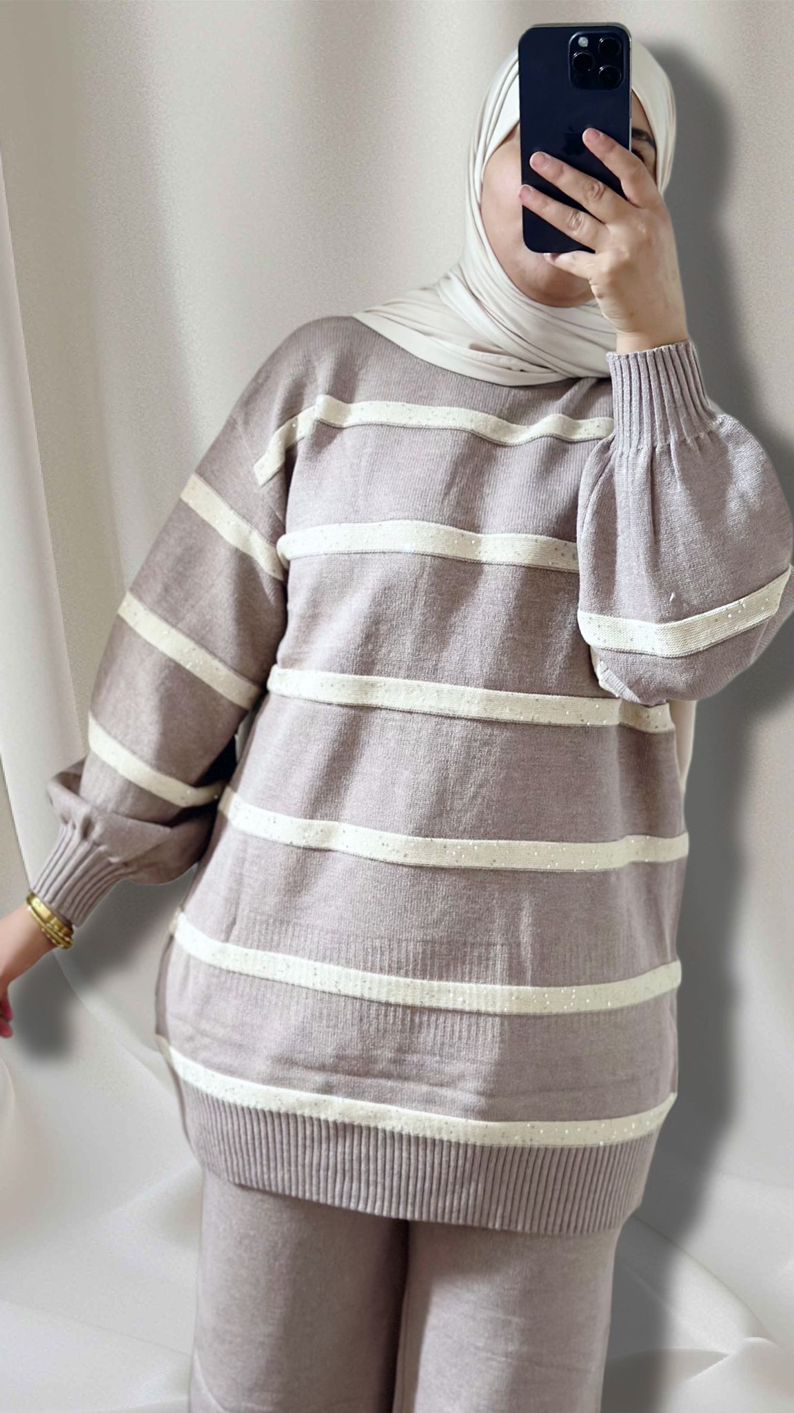 NADIA Zweiteiliges Strick-Set – Hose &amp; Pullover