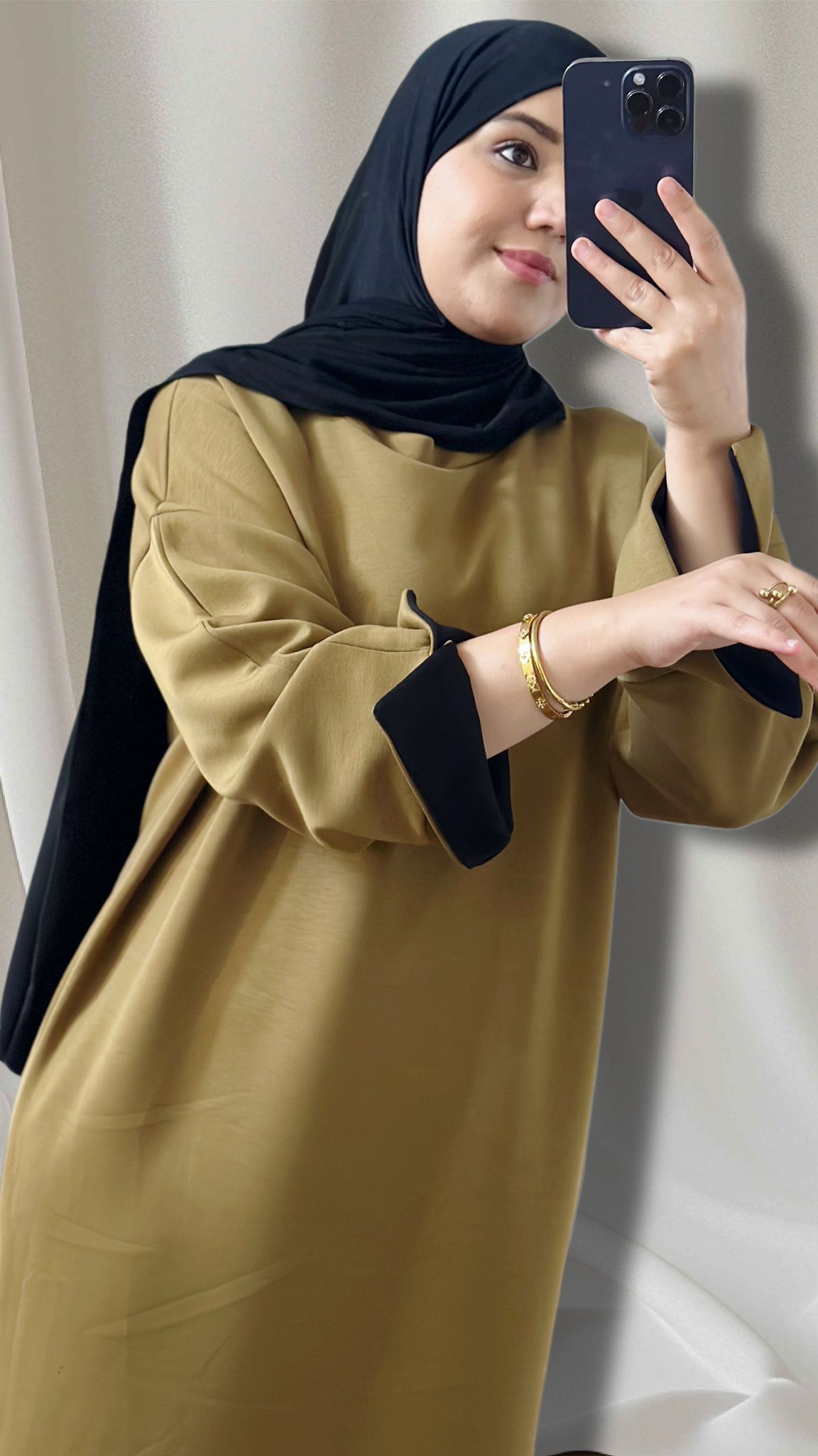 FATIMA Bequimes Alltagskleid mit tollem Stoff