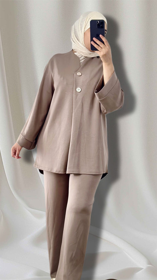 rimas zweiteiliges set taupe