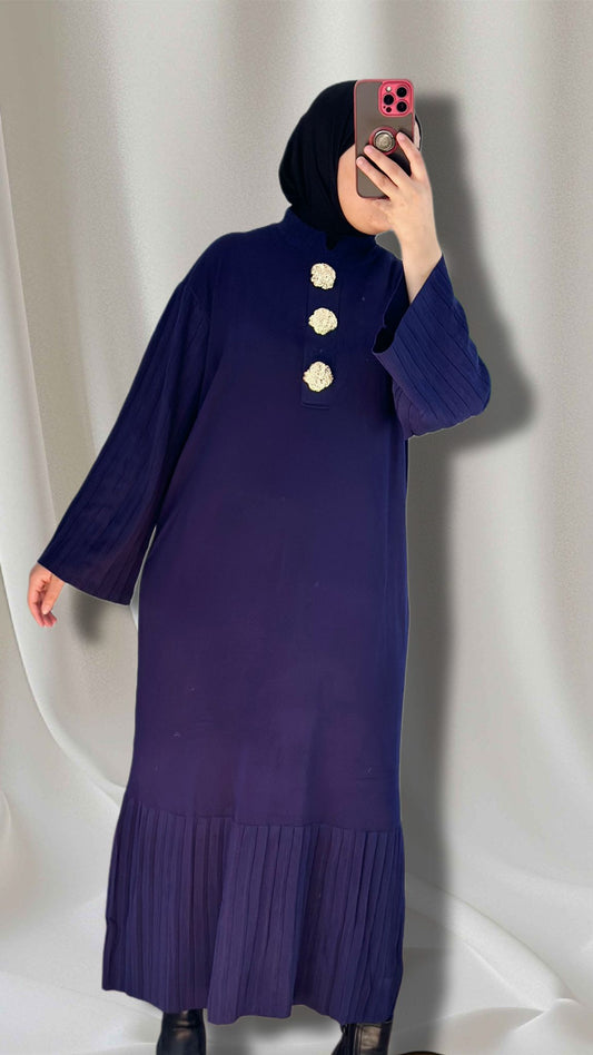 LAYLAs Strick kleid in dunkel blau