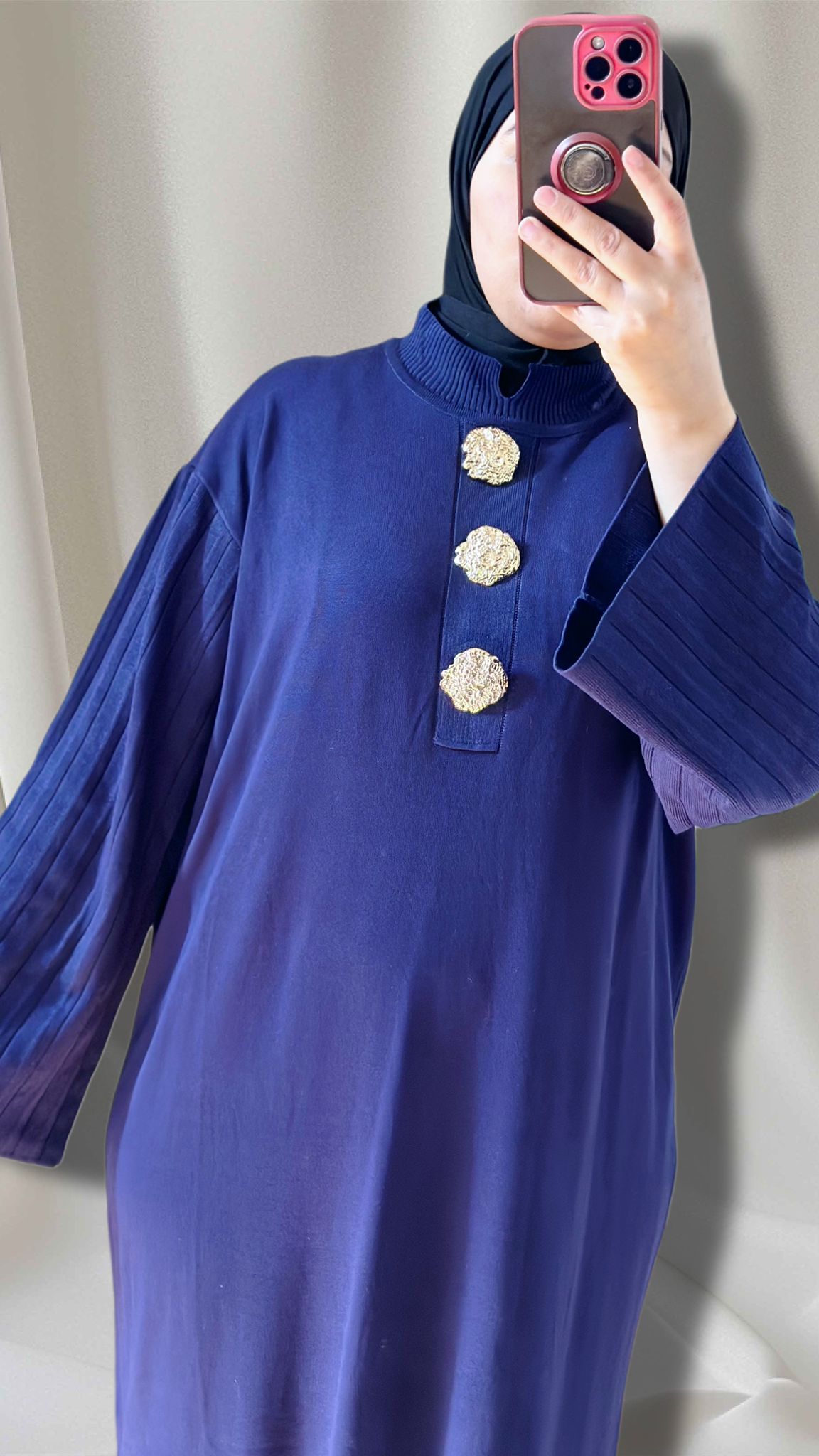 LAYLAs Strick kleid in dunkel blau
