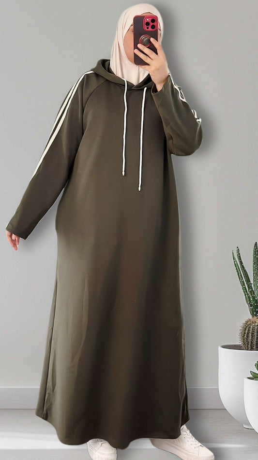 kaputzenkleid kleid in kaki