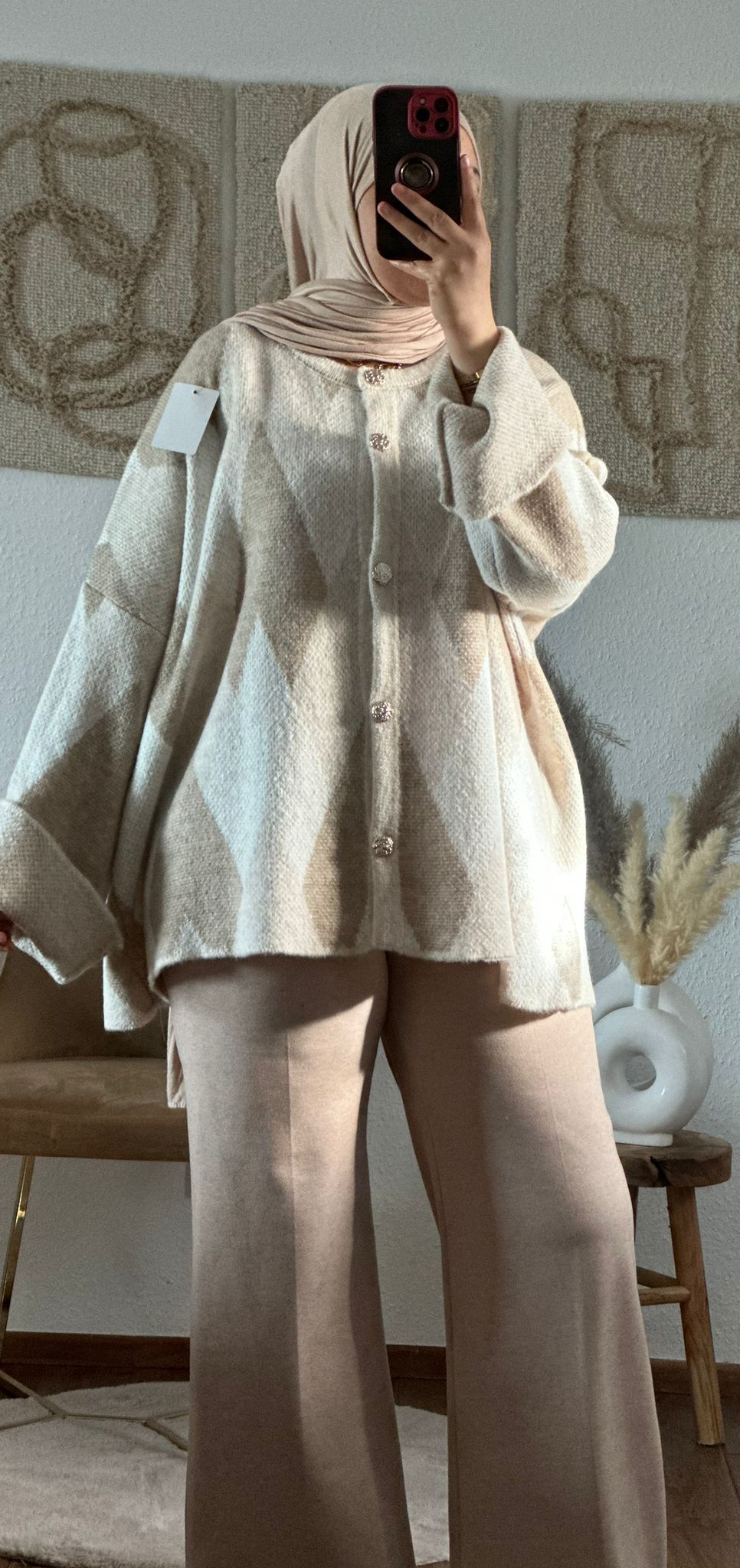 ILINAs Oversize-Wollhemd