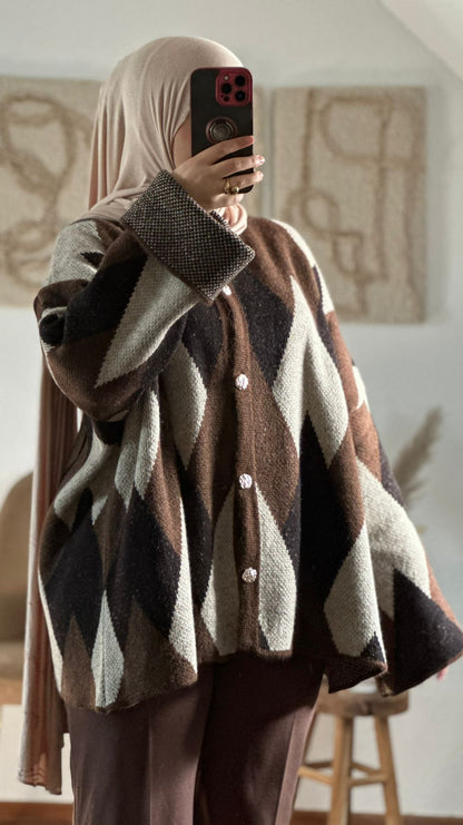 ILINAs Oversize-Wollhemd