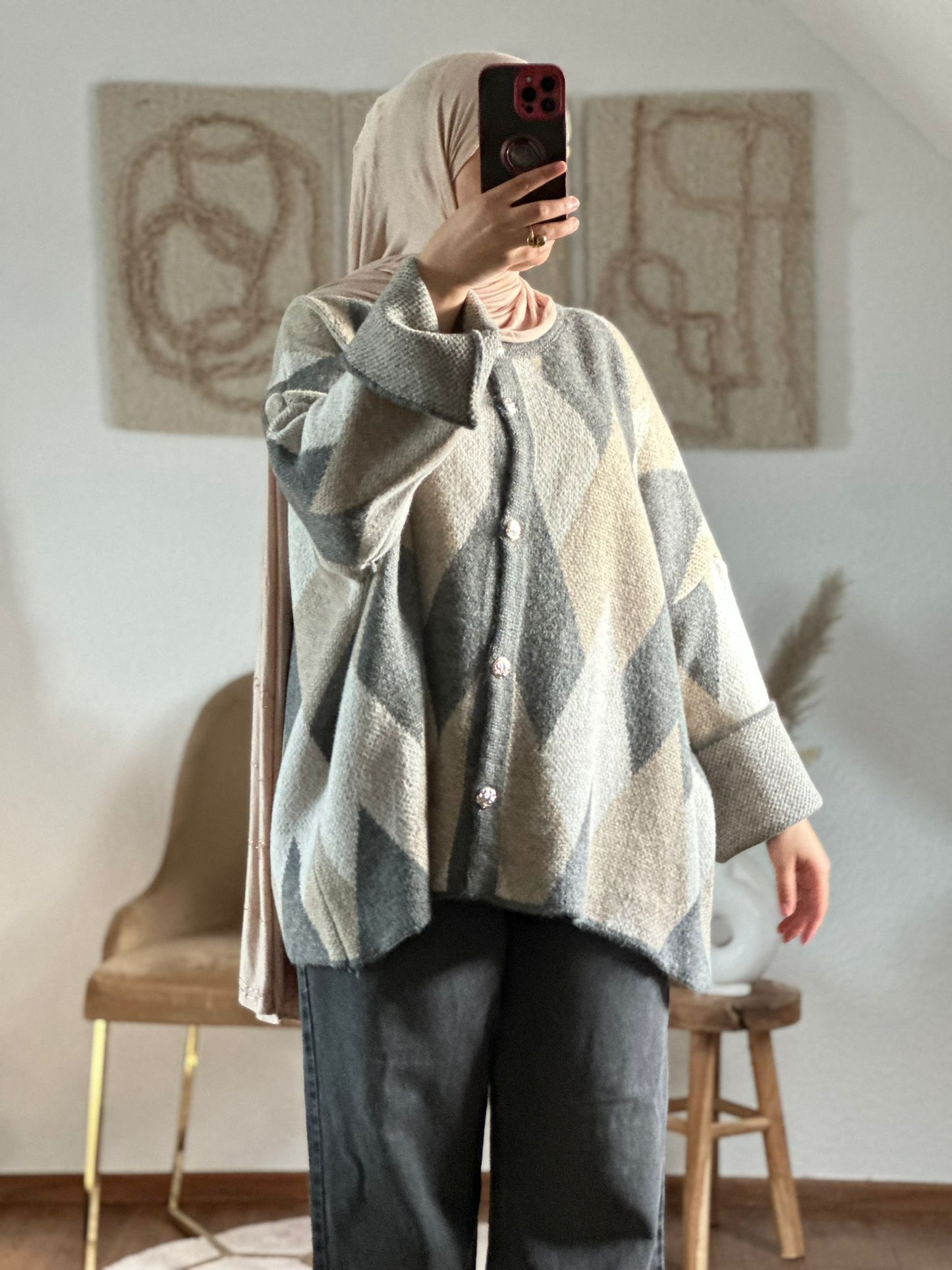 ILINAs Oversize-Wollhemd